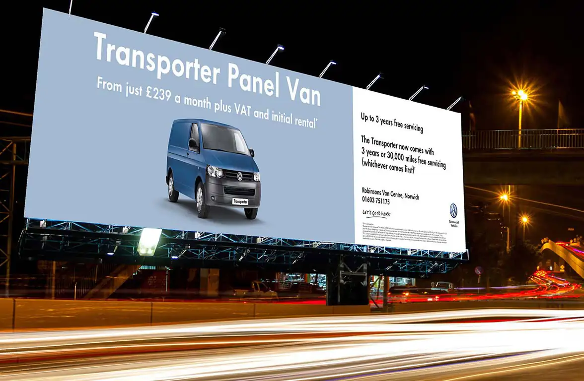 Transport Panel Van Advertising Design