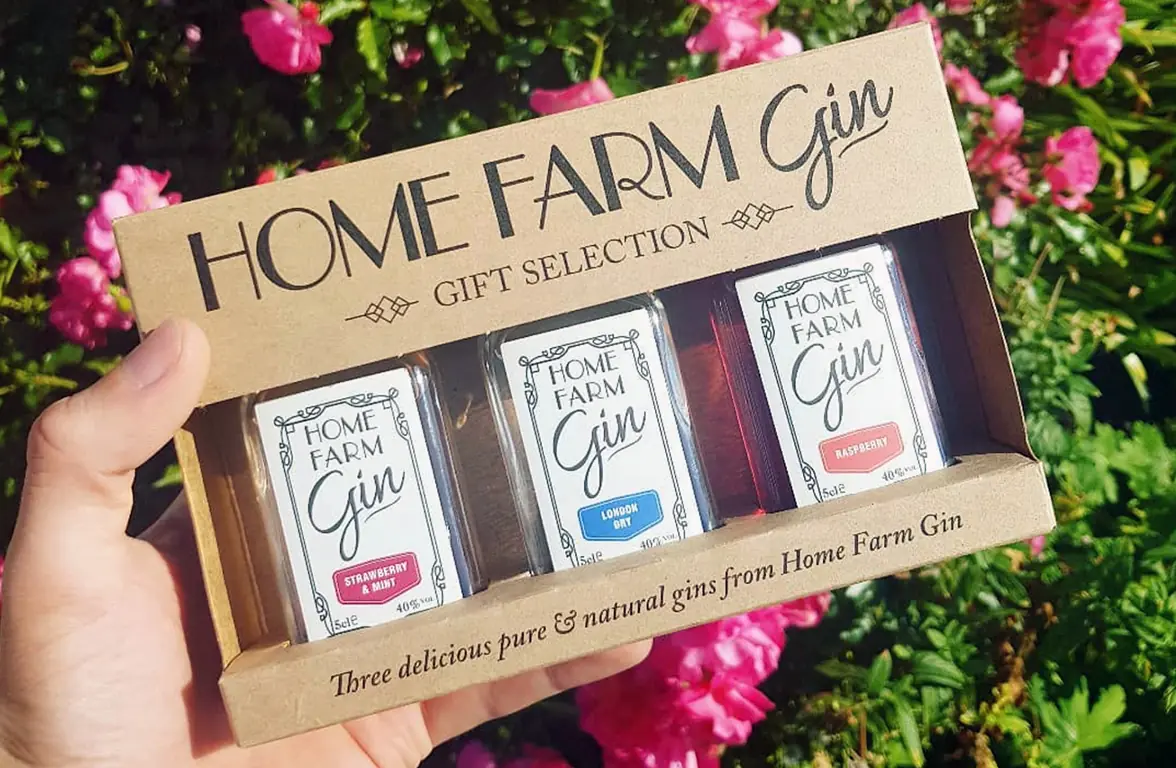 Home Farm Gin Gift Selection Packaging Design